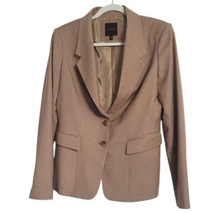 The Limited Collection Women's Blazer Camel Brown Tan Pockets Lined Size 8 Work